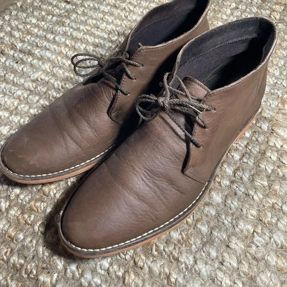 Cole Haan Chukka Dress Boot Tan Sz‎ 10.5 M Leather